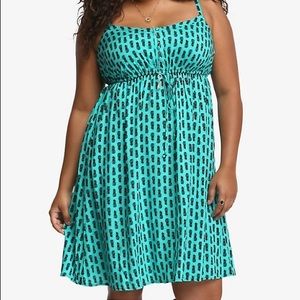 Pineapple Drawstring Sundress